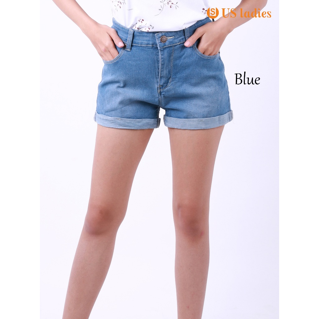 US Ladies Denim Women Plain 12 Short Jeans size 27 36 2111203 2111204 2111205 2111206 Shopee Malaysia