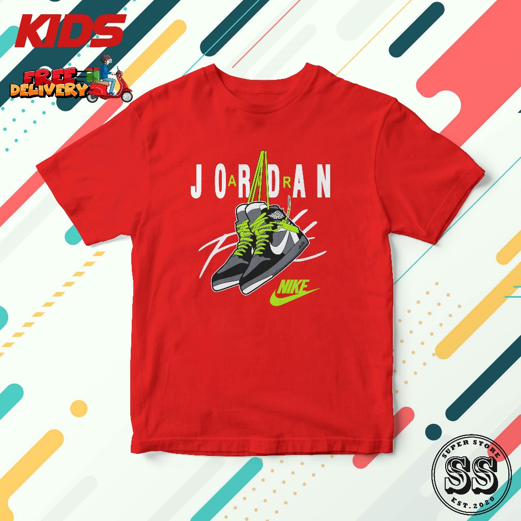 KIDS CUTE NIKE LOGO DESIGN 23 TSHIRT HIGH QUALITY COTTON Shopee Malaysia