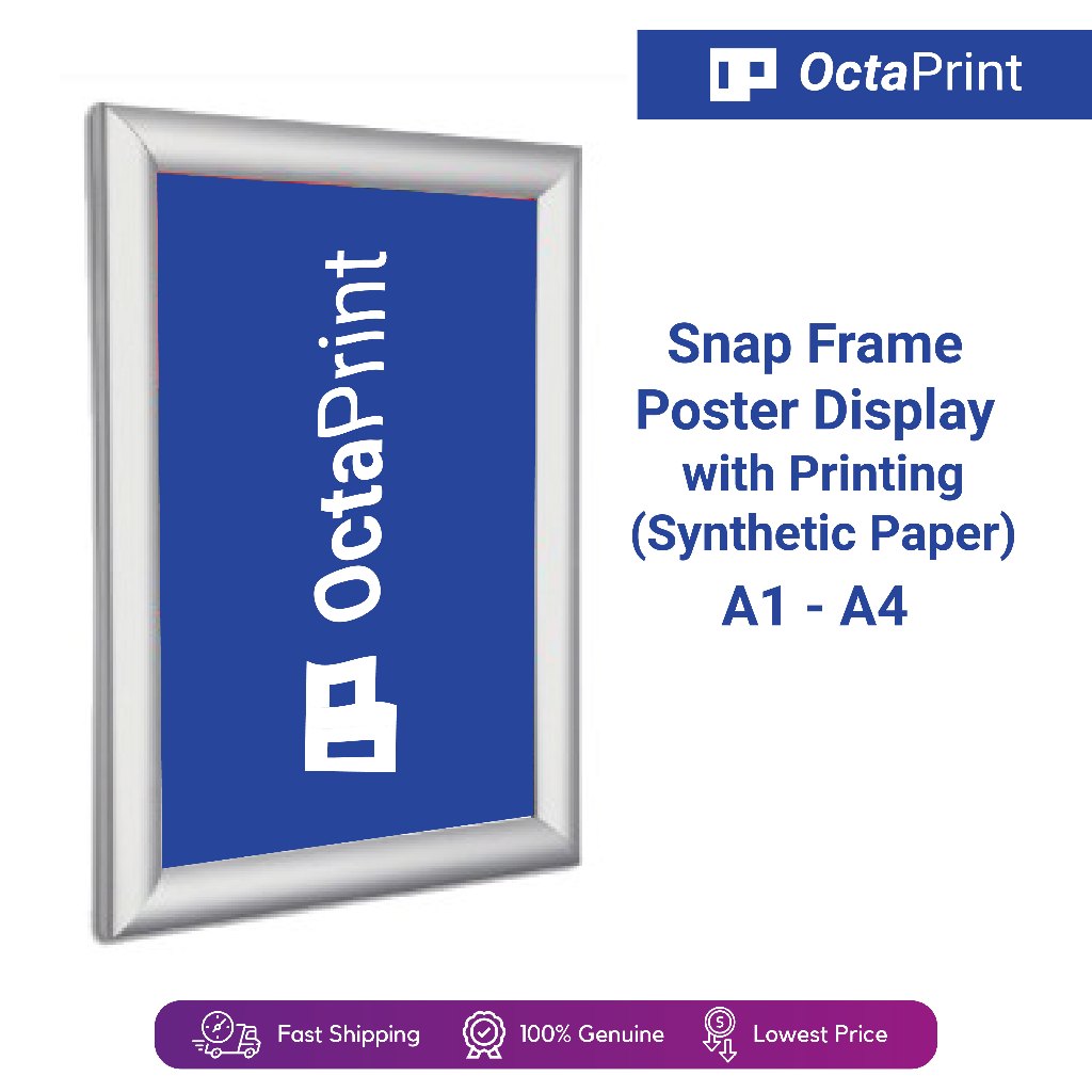 [Ready Stock] Snape Frame A3/A2 Poster Display Aluminium + Printing ...