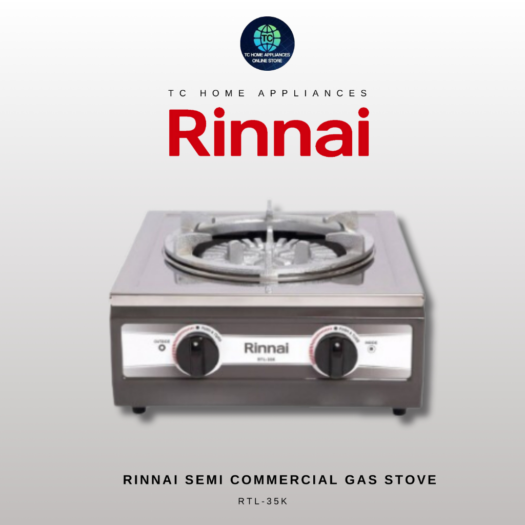 RINNAI SEMI-COMMERCIAL TABLE TOP GAS STOVE (RTL-35K) | Shopee Malaysia