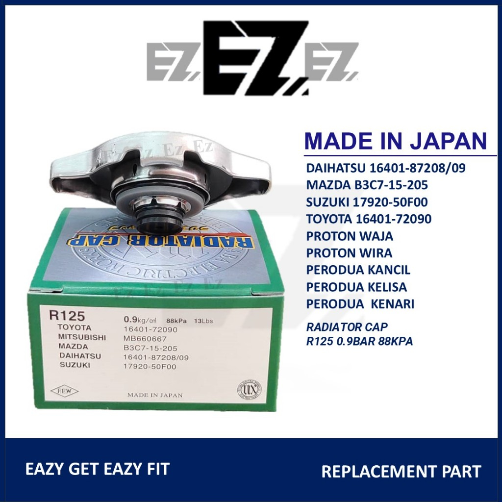 RADIATOR CAP DAIHATSU MAZDA SUZUKI TOYOTA PROTON WAJA WIRA PERODUA ...