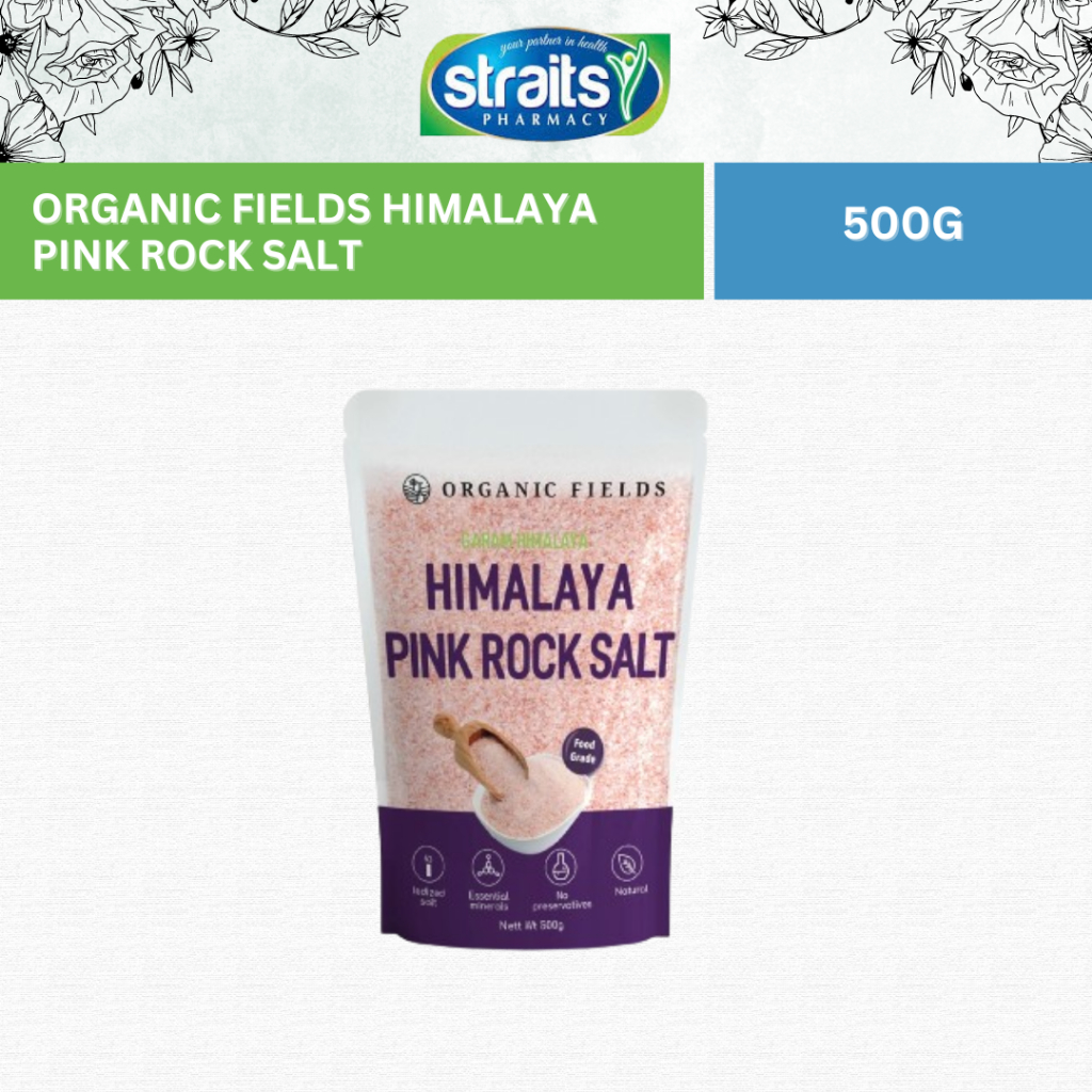 ORGANIC FIELDS HIMALAYA PINK ROCK SALT 500G | Shopee Malaysia
