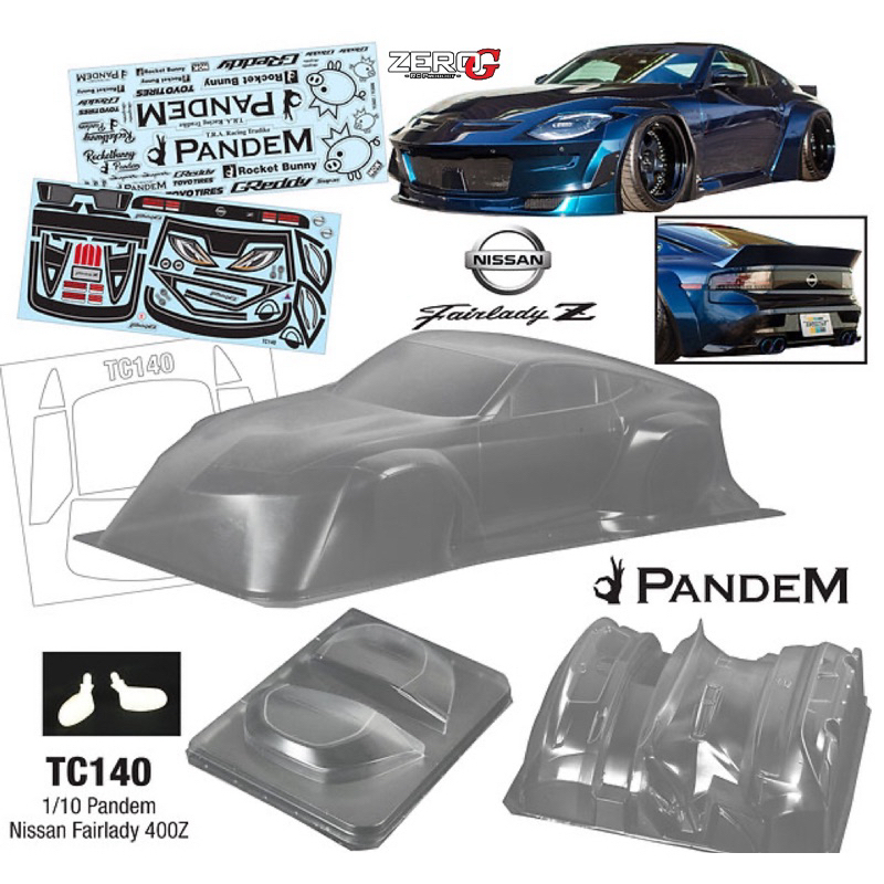 Team C TeamC TC140 1/10 Pandem Nissan Fairlady 400Z 200mm Rc Rwd Drift ...