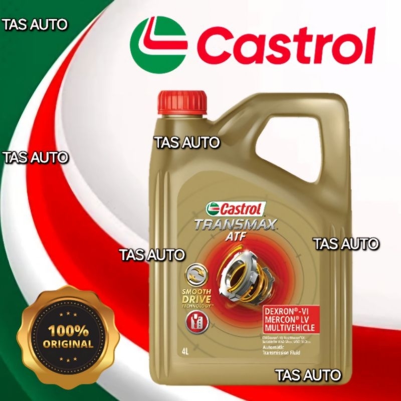 ORIGINAL CASTROL TRANSMAX ATF FLUID DEXRON VI MERCON LV MULTIVEHICLE AUTO TRANSMISSION FLUID 4L
