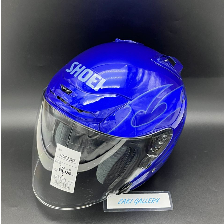 Biru Helmet Shoei J Force Free Tinted Visor ** Shoei J-Force JF2