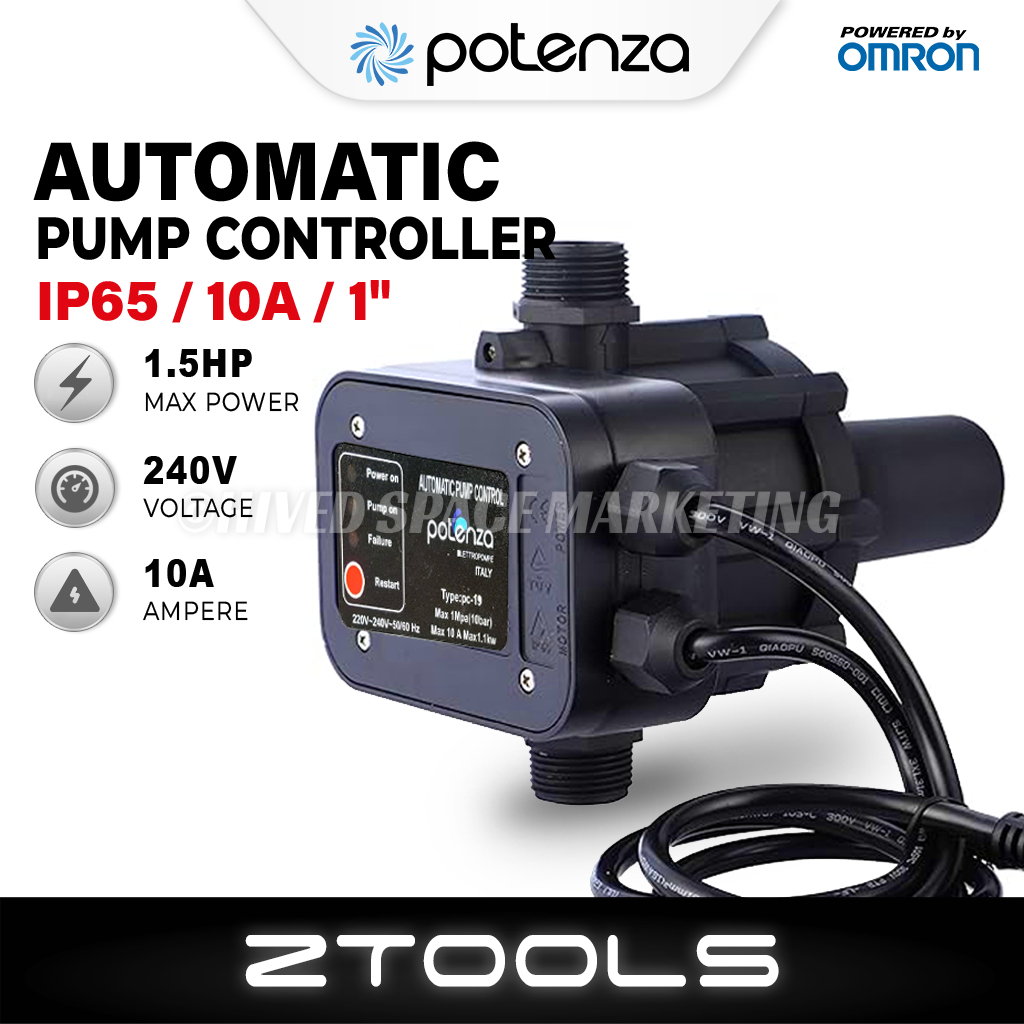 POTENZA Automatic Water Pump Pressure Controller 1.5HP 3HP LEO SHIMGE ...