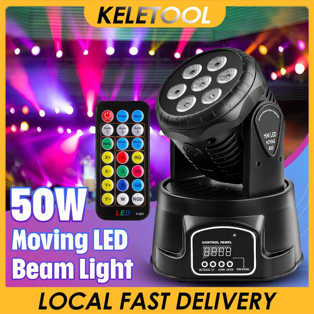 LED Moving Head DJ Lights Mini Beam RGBW 4 In1 Super Bright Spot Light ...