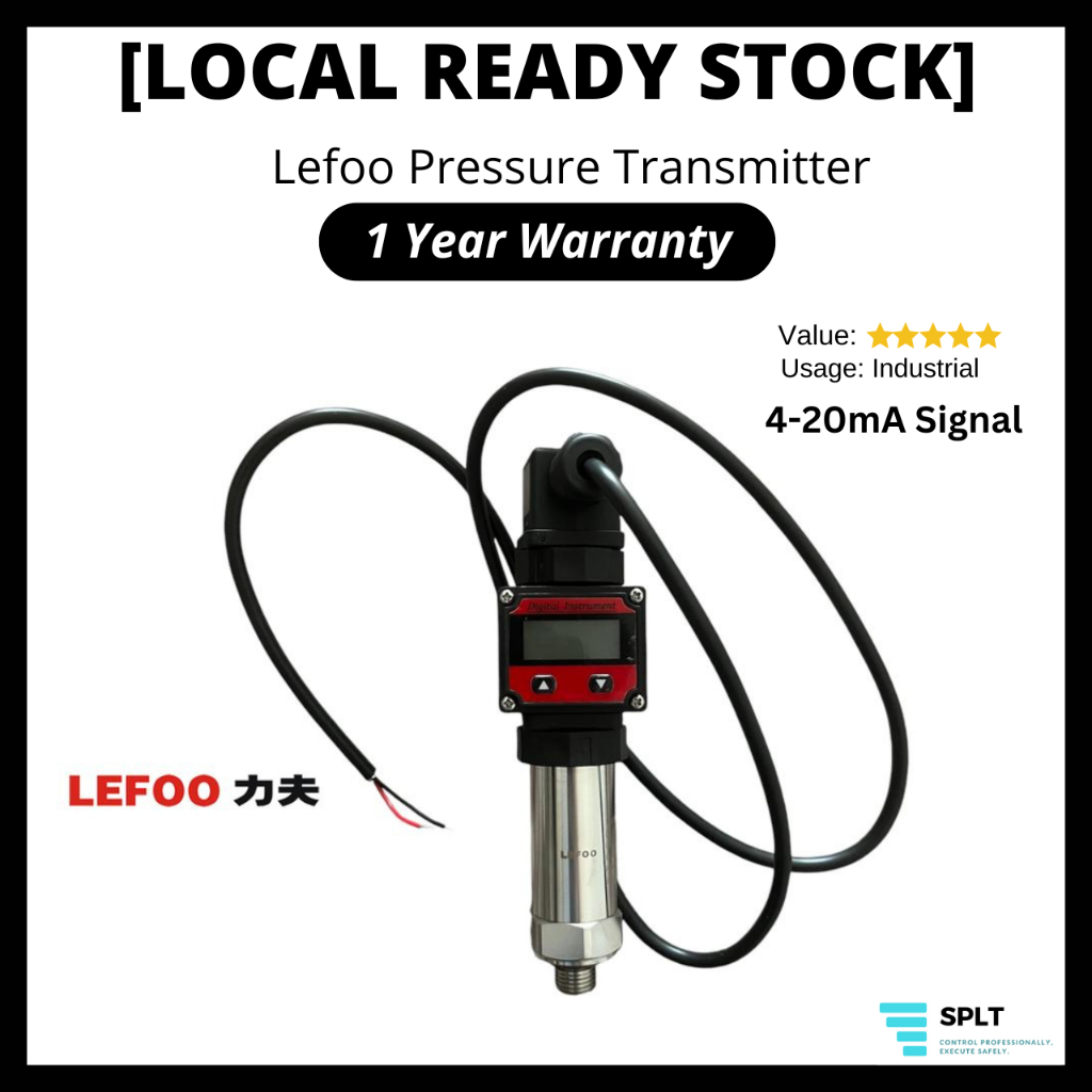 Lefoo Pressure Transmitter Flow Instrument (4-20mA Signal) | Shopee ...
