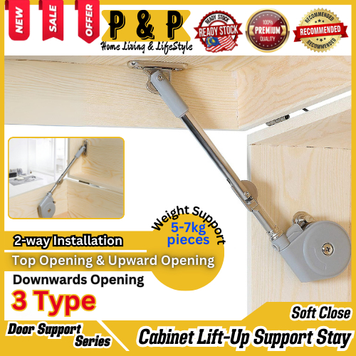 Cabinet 105° Lid Up / Down / Upward Support Stay With Soft Opening ...