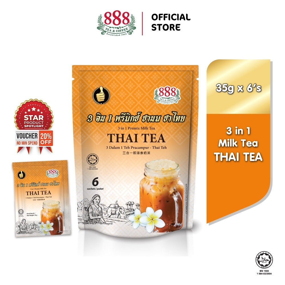 888 Instant THAI Tea Original (35g x 6s) | Shopee Malaysia