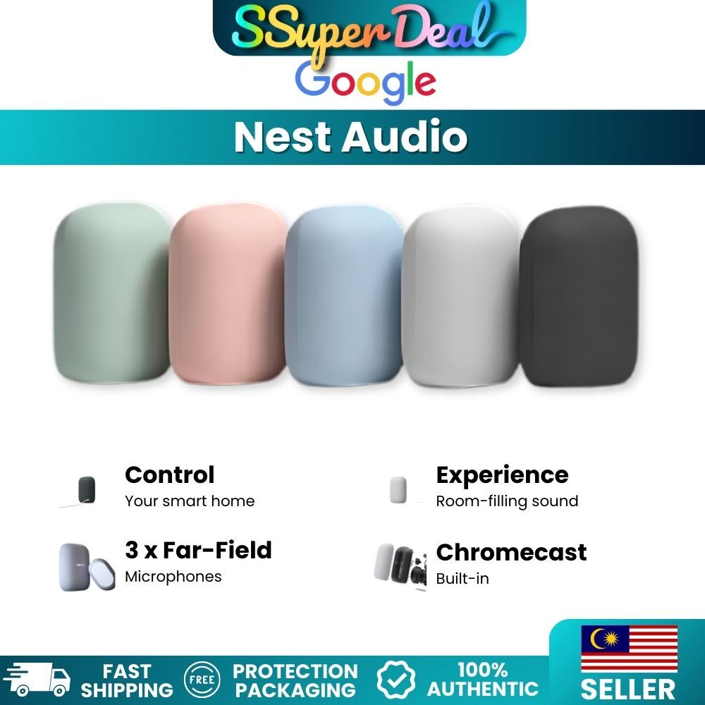 (FREE CONVERTER) Google Nest Audio (Amazing sound. At your command ...