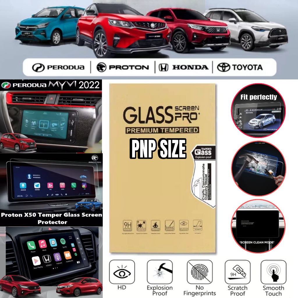[𝐓𝐄𝐌𝐏𝐄𝐑𝐄𝐃 𝐆𝐋𝐀𝐒𝐒] Axia 2023 Alza Bezza City Vios Civic Ativa Andriod ...