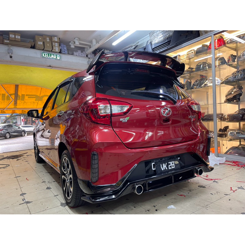Perodua Myvi Facelift 2022-2025 Rear Bumper Diffuser Lip V2 | Shopee ...