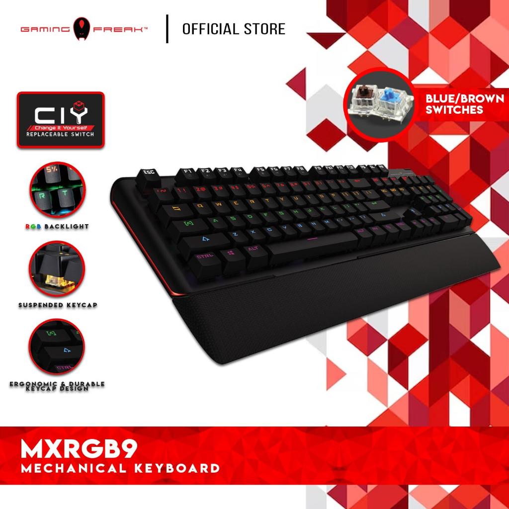 GAMING FREAK GK-MXRGB9-BL MECHANICAL GAMING KEYBOARD - BLUE SWITCH ...