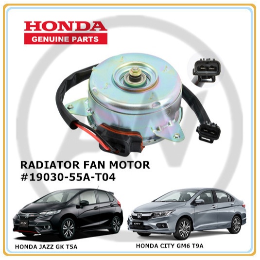 Honda City GM6 T9A Jazz GK T5A 2014-2019 Radiator Cooling Fan Motor ...