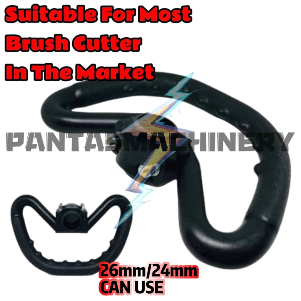 (328 HANDLE) BG328 Handle Grip U Shape Handle Mesin Rumput Pemegang ...