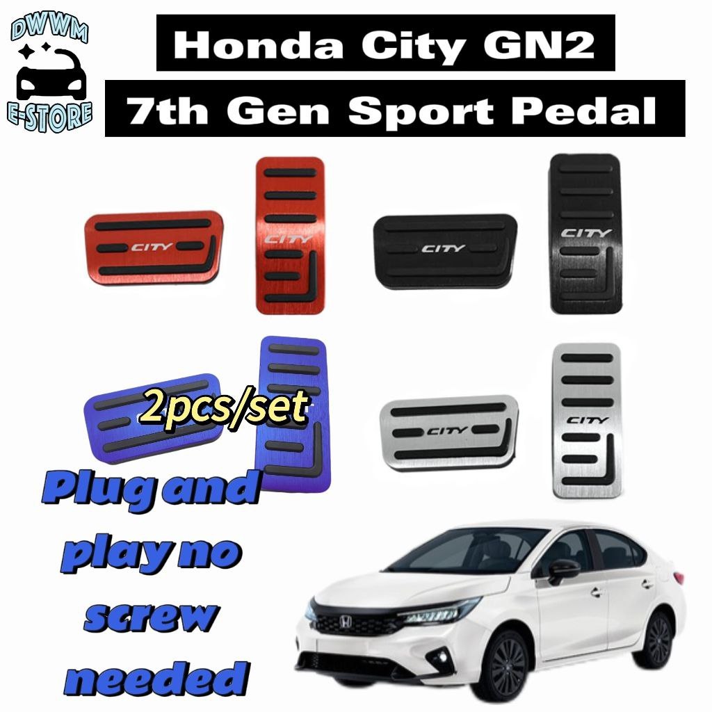 Honda City GN2 2020 2024 7th Generation Sport Mugen Anti Slip Pedals