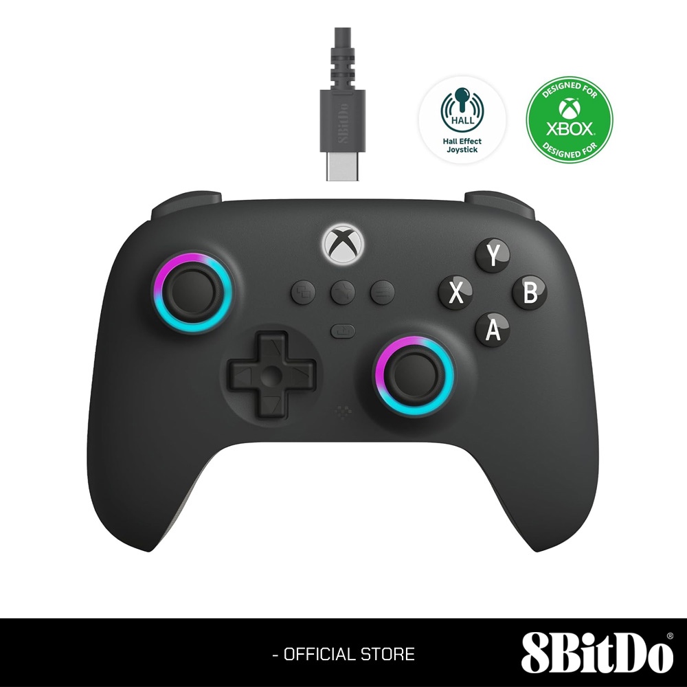 8BitDo Ultimate C Wired Controller for Xbox, Windows Dark Gray (Hall