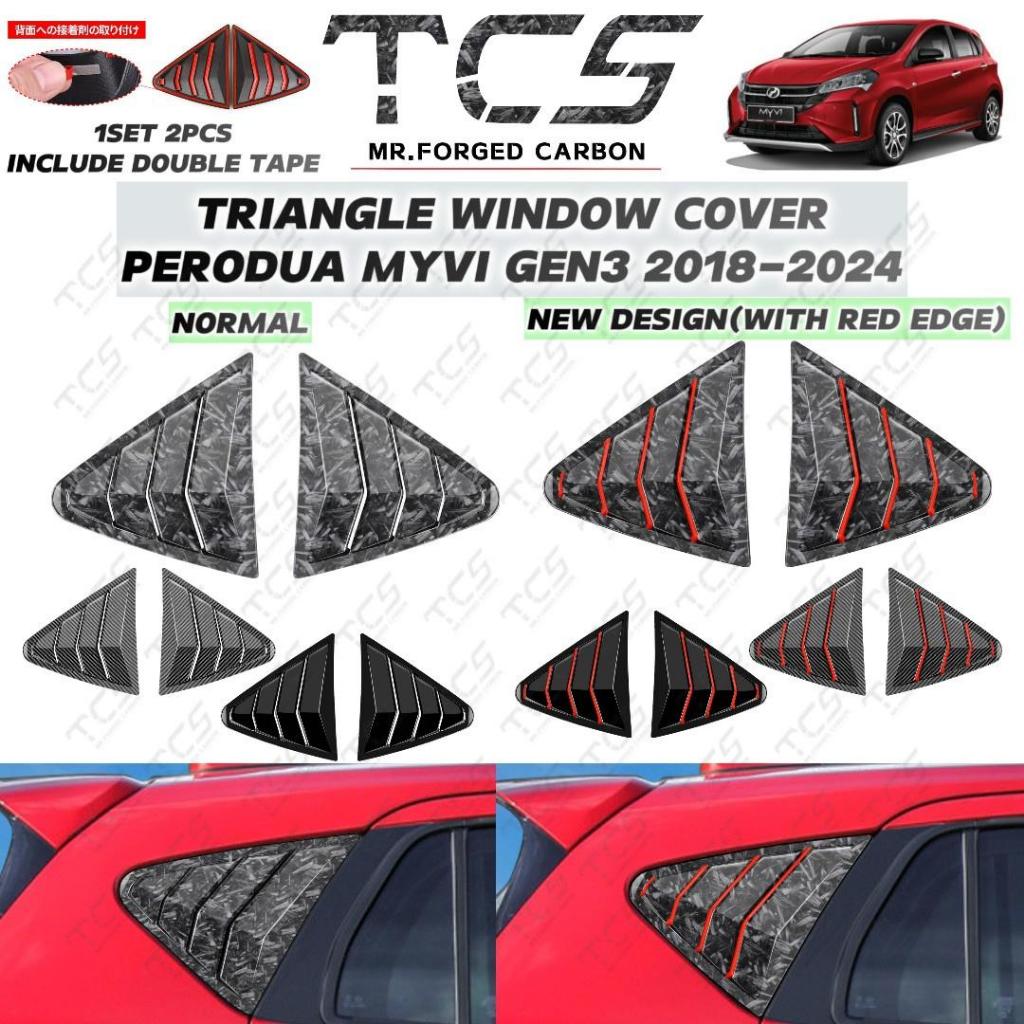 TCS PERODUA MYVI GEN3 2018-2026 CAR TRIANGLE WINDOW COVER NEW DESIGN ...