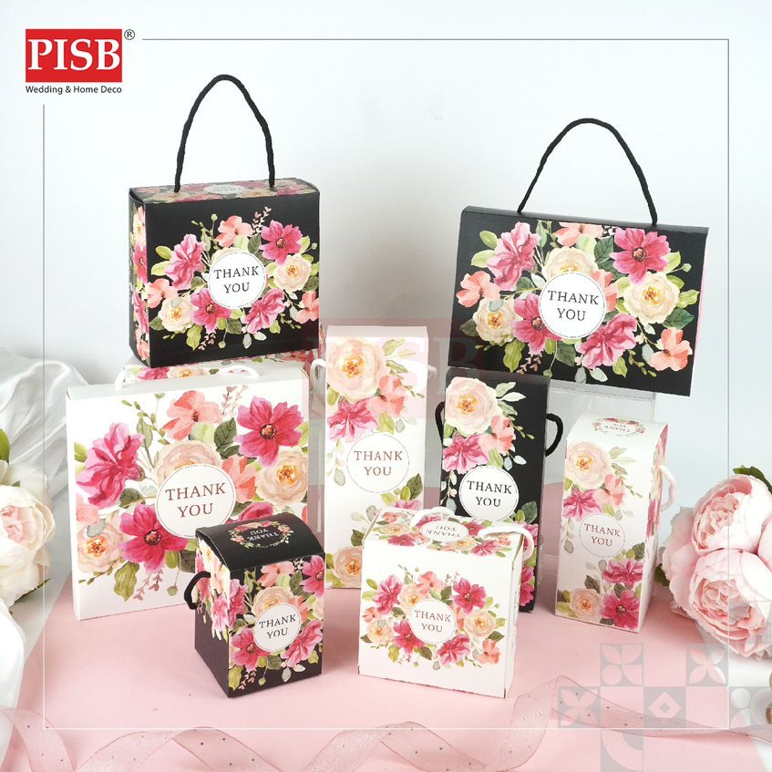 2138-45(10Pcs/Pkt) Flower Gift Box Goodies Box Doorgift Box Wedding ...