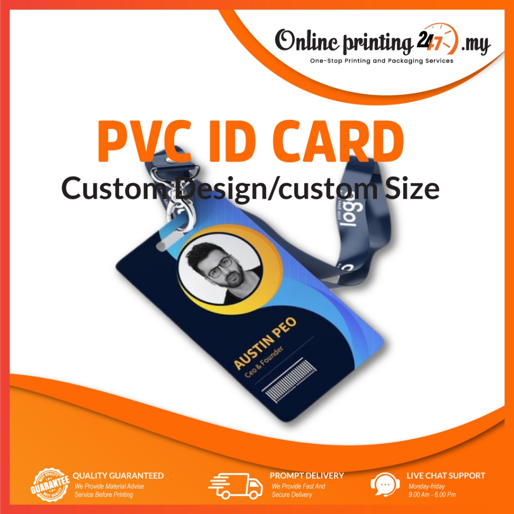 PVC Card Printing For Student ID Card, Work ID Card, Family Photo ...