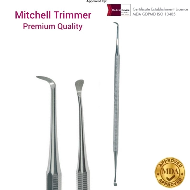 Dental Mitchell Trimmer Double Ended MDA APPROVED Stainless Steel Gigi ...