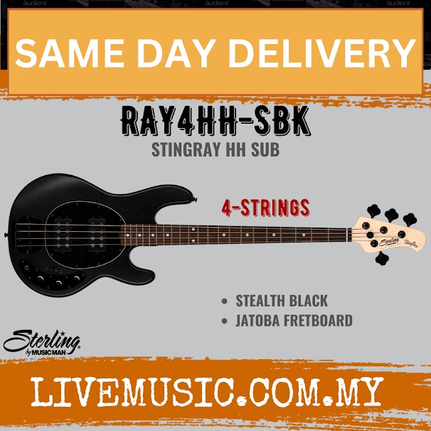 Sterling Ray4HH Stingray 4-String Electric Bass Guitar Jatoba Fretboard ...