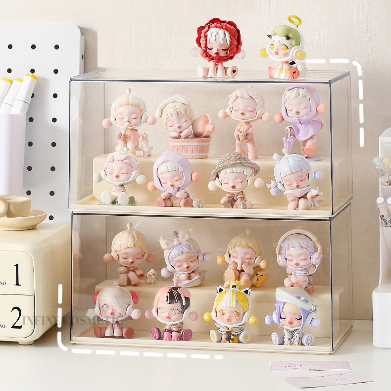 Toy Display Storage Box Doll Transparent Large Capacity Toys ...