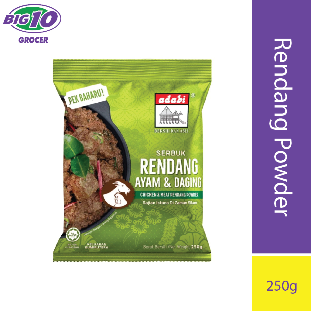 Adabi Chicken & Meat Rendang Powder / Serbuk Rendang Ayam & Daging ...