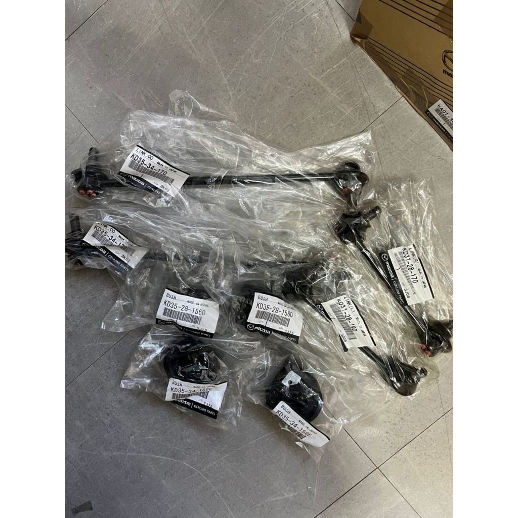 100 GENUINE (MAZDA) (FRONT & REAR) STABILIZER LINK & BUSH FULL SET