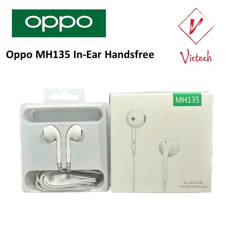 Oppo MH135 Wired Earphone Handsfree 3.5mm Jack Plug Import with Mic ...