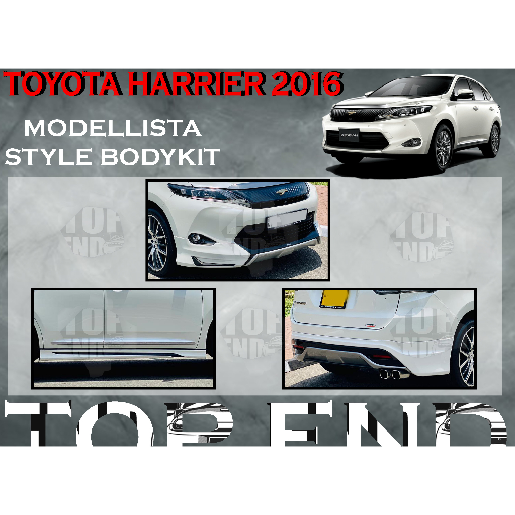 TOYOTA HARRIER 2016 ZSU60 MODELLISTA BODYKIT BUMPER SKIRT LIP MDLS