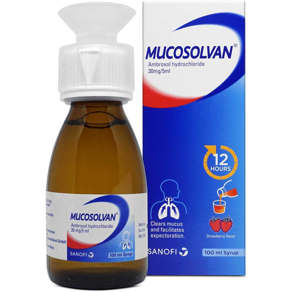 Mucosolvan Liquid For Phlegm/Cough Syrup 100ml [relief cough phlegm