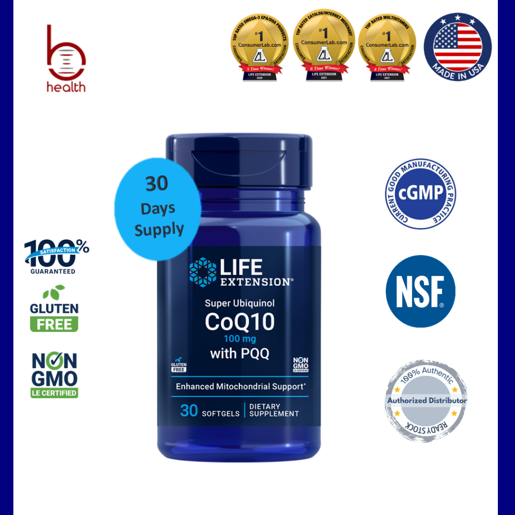 [Life Extension] Super Ubiquinol CoQ10 with PQQ, EXP 11/25,100 mg, 30