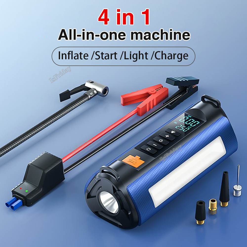 BUWEI 1000A Jump Starter Tire Inflator Car Air Compressor Jump Starter