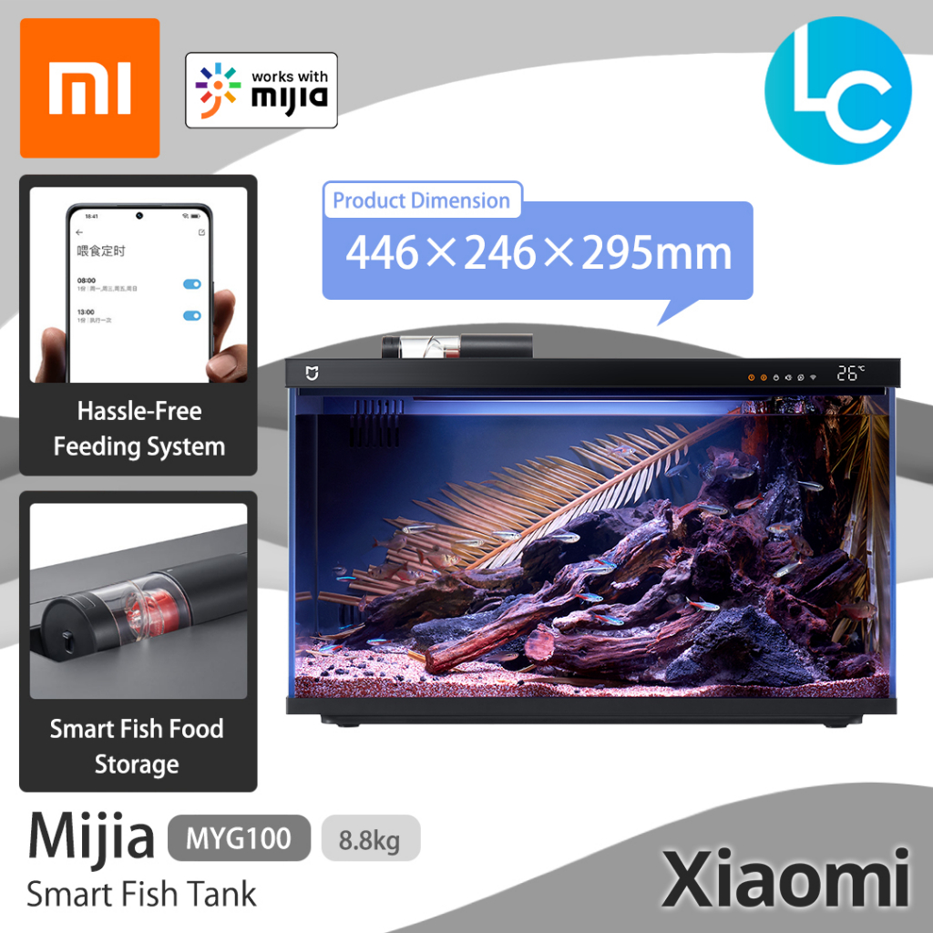 Xiaomi Mijia Smart Fish Tank Aquarium Eco-Friendly Support Mijia APP ...