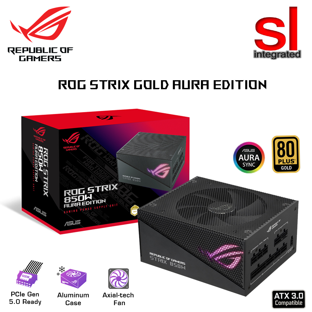 Asus ROG STRIX Gold Aura Edition Series PCIe Gen5 ATX 3 0 Full Modular Power Supply 750w 850w