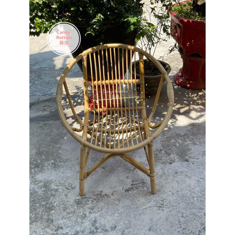 [PROMO SALES] 100% Handmade Rattan Chairs (White) / Kerusi Rotan Light
