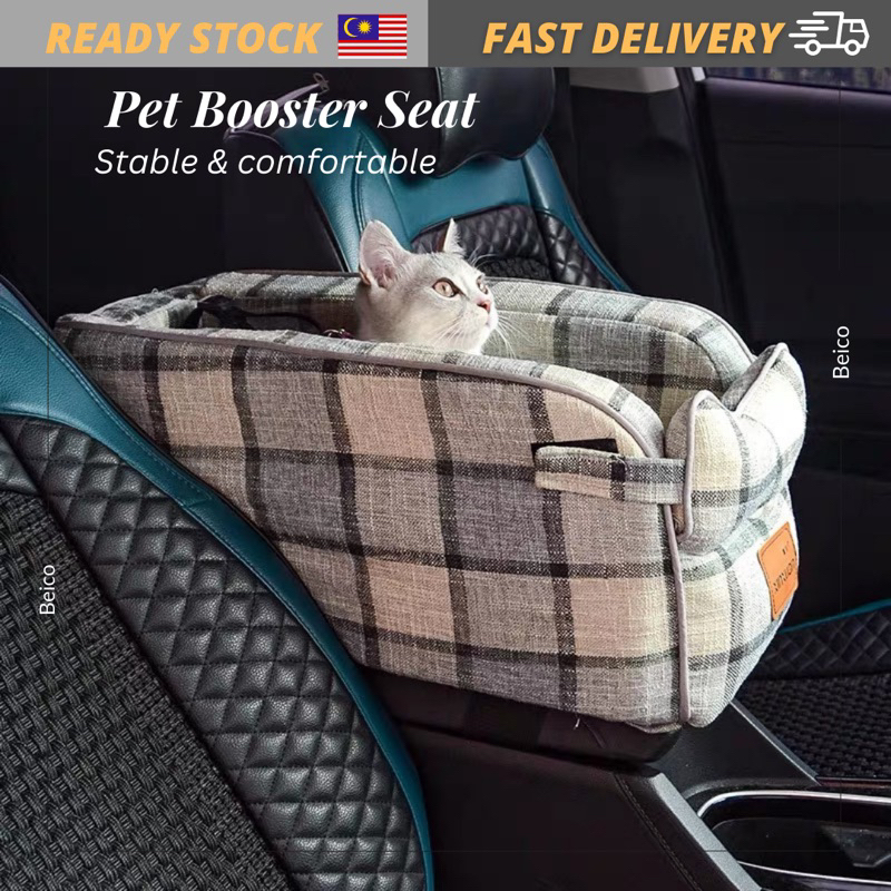 Armrest Dog Cat Car Seat, Center Console Small Dog Travel Booster Seat