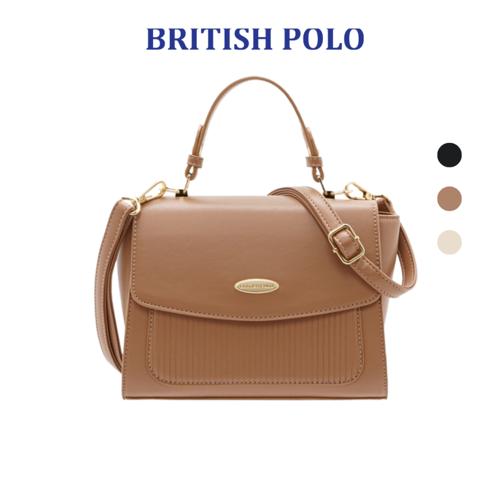 British Polo Jothea Ladies Womens PU Leather Handbag with Top handle