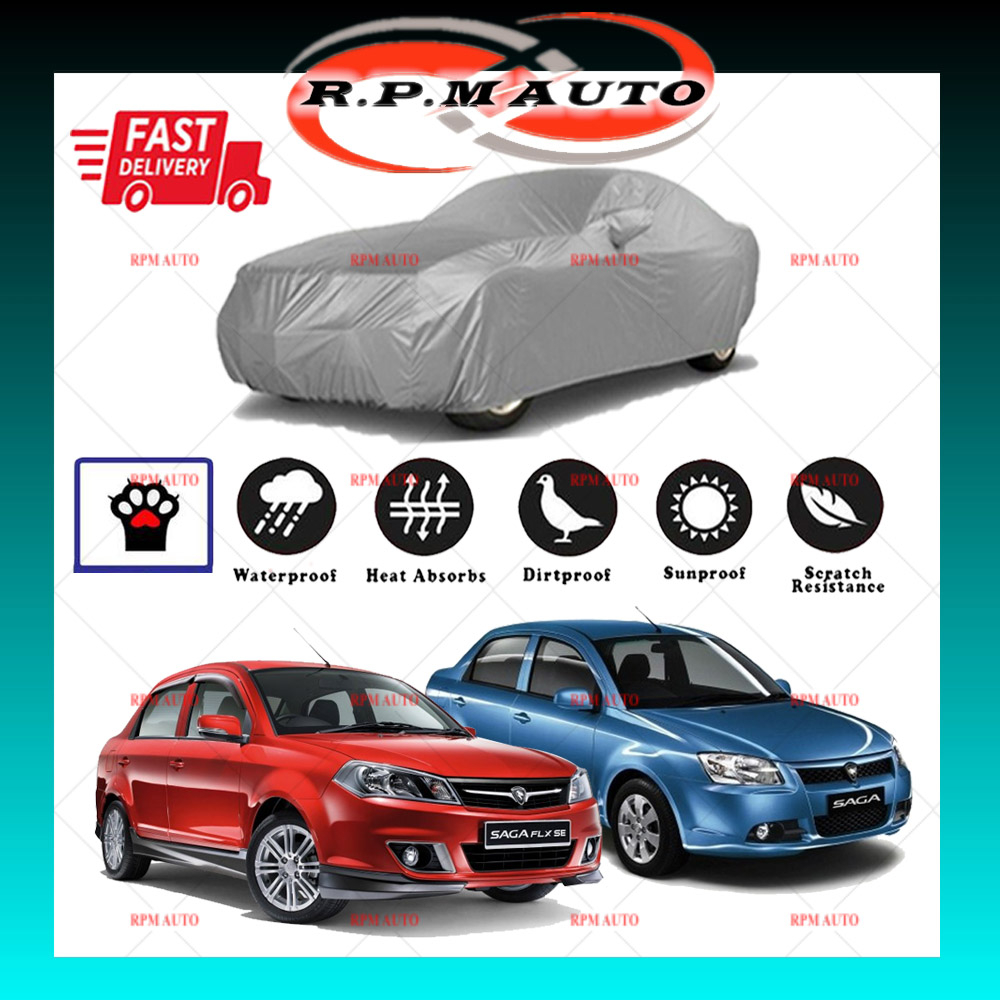 Proton Saga BLM FLX Peva Quality Cover Protection Sunproof Penutup