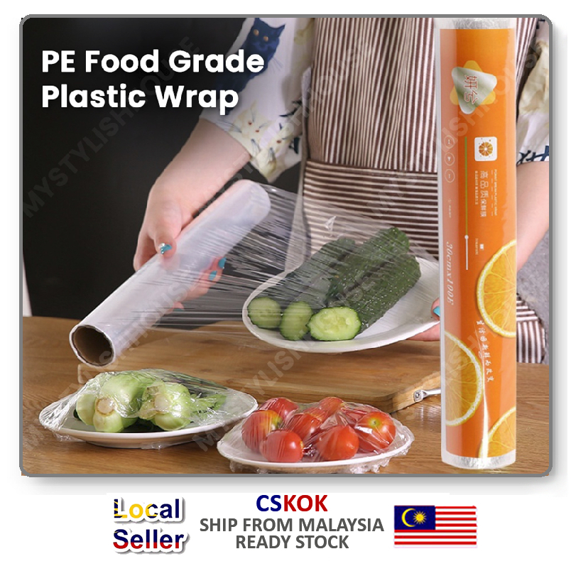 【Plastic Wrap】Food Grade Film Durable Plastic Wrap 30CM*20M Keep Fresh
