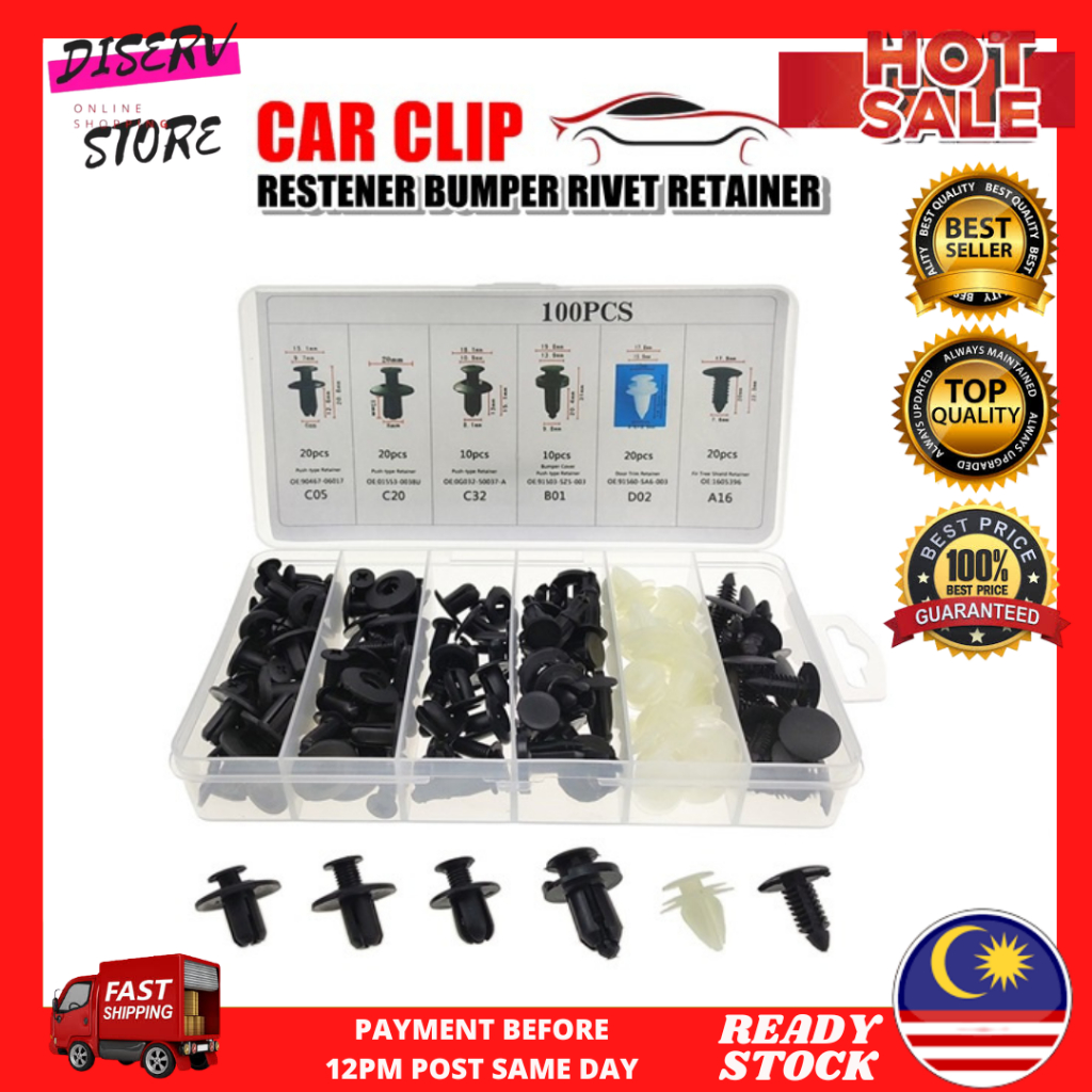 Plastic Skru Car Body Fender Rivet Bumper Bonet Car Body Retainer ...