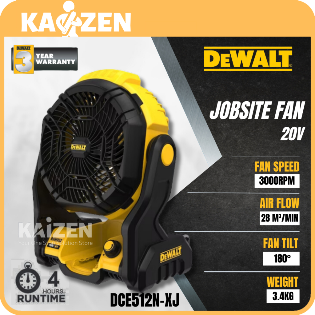 Dewalt DCE512N XJ Cordless Battery Fan 18v 20v 