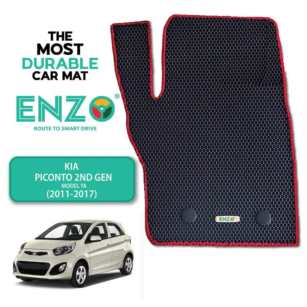 ENZO Most Durable Car Mat Kia Picanto 2nd Gen Model TA (20112017) Shopee Malaysia