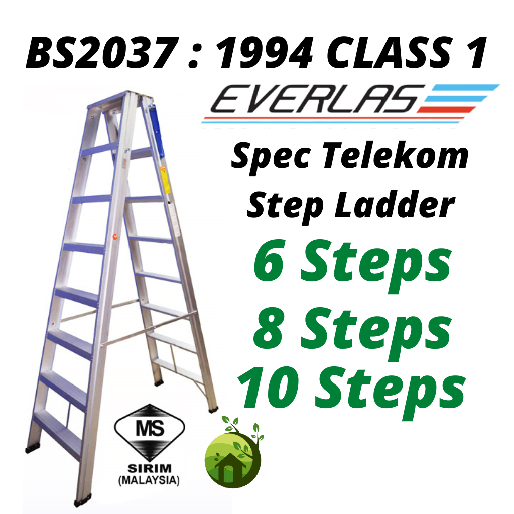 BS2037 1994(Class 1 Industrial) Heavy Duty Double Sided Ladder Spec ...