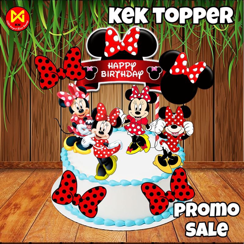 Kek Topper Minimouse Red | Shopee Malaysia