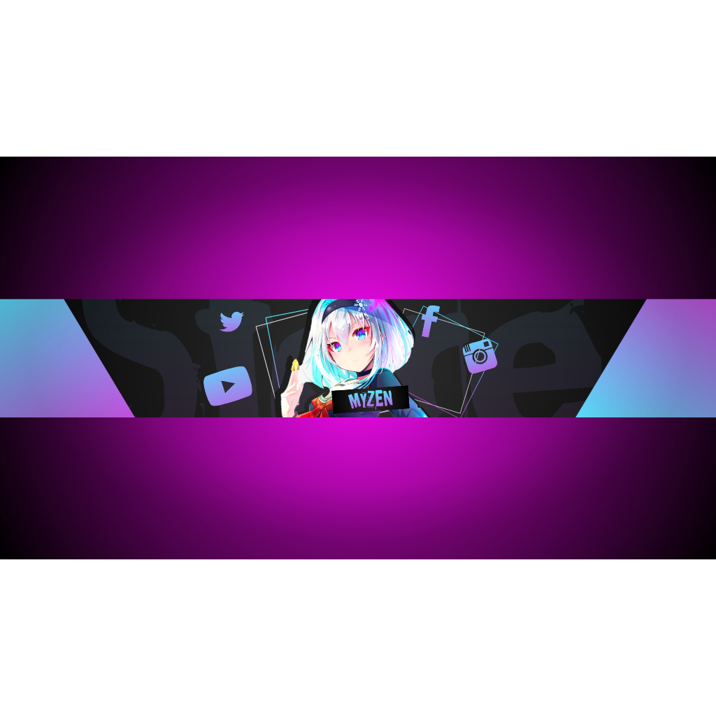 Custom Discord/Youtube/Twitter Banner (GFX COMMISION) | Shopee Malaysia