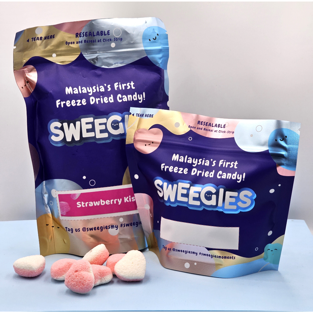 Sweegies Freeze Dried Yupi Strawberry Kisses | Shopee Malaysia