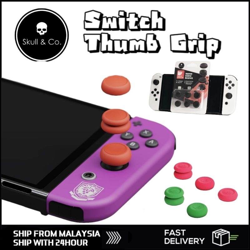 Nintendo Switch Oled Lite Skull & Co Thumb Grip Set Joystick Cap ...